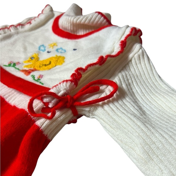 Vintage Sesame Street Toddle Time JCPenney Ribbed Knit Sweater Dress 4T 70s 80s - Picture 4 of 8